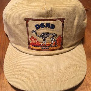 Corduroy Snap Back Hat Grateful Dead Camel Skeleton Egypt Beige Shakedown